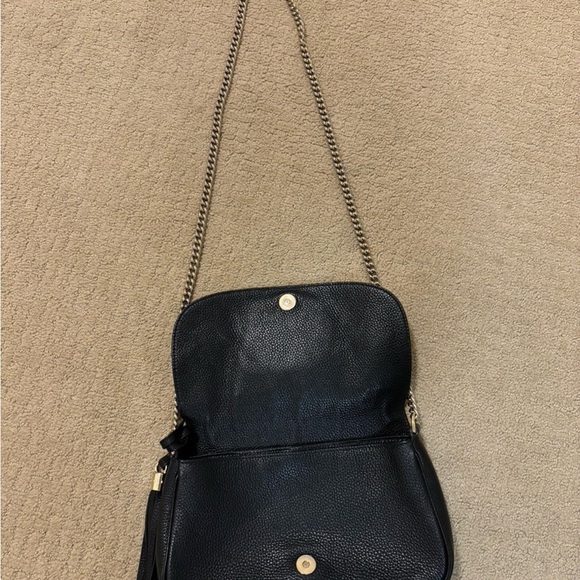 Gucci Soho Disco GG Black Calf Leather Tassel Chain Crossbody Bag - Picture 2 of 12